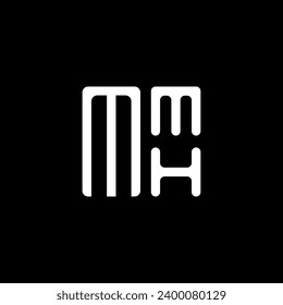 MMH letter logo vector design, MMH simple and modern logo. MMH luxurious alphabet design  