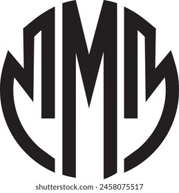 MMM Círculo logo diseño , ícono, símbolo, archivo de Vector, 