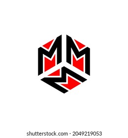 Diseño del logotipo de la letra MMM sobre fondo blanco. Concepto del logo de la carta de las iniciales creativas de MMM.