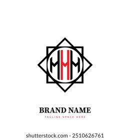 MMM logo. M M M design. White MMM letter. MMM,