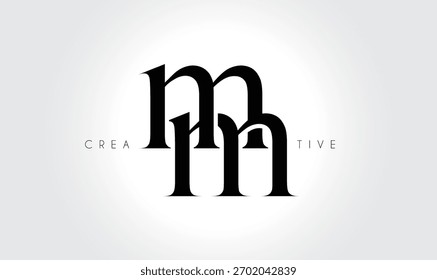 MMmm Elegant Serif Monogram Logo – Luxury Lowercase Typographic Lettermark for Modern Branding