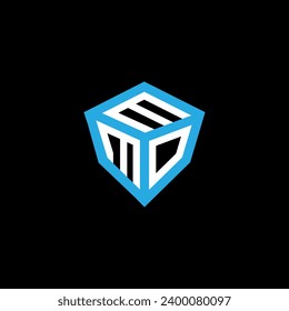 Diseño vectorial de logotipo de letra MMO, logotipo sencillo y moderno de MMO. Diseño de alfabetos lujosos MMO  