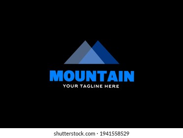 M+Mountain logo icon symbol for Brand, company, background and wallpaper. 