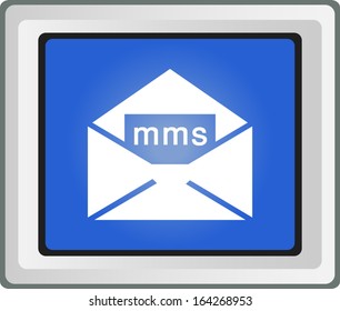 mms black and blue square web glossy icon