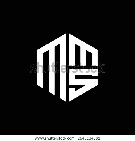 MMS logo MMS icon MMS monogram MMS letter minimalist Circle flat Unique modern abstract logo design.
