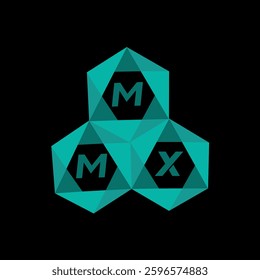 MMX creative minimalist letter logo. MMX unique vector initials alphabet letter logo design
