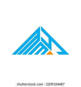 MMY letter logo creative design with vector graphic, MMY simple and modern logo in triangle shape.