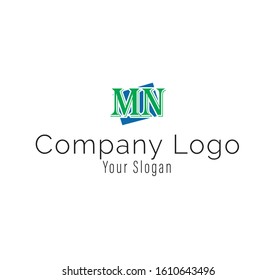 MN Company Logo Design Template Vector