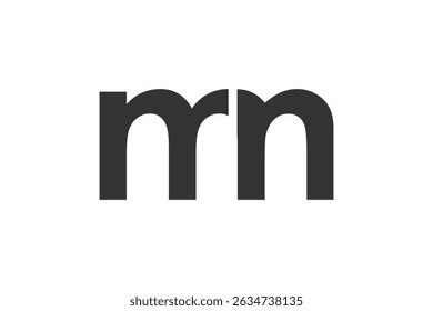 MN creative geometric initial based modern and minimal logo. Letter m n trendy fonts. Universal professional elegant techno vector design.