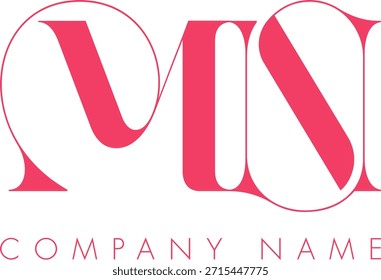 MN creative modern abstract letter logo vector design. Usable for your company or business and brand identity.