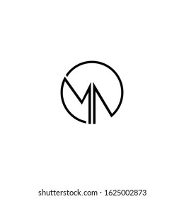 Mn Letter Icon Circle Shape Stock Vector (Royalty Free) 1625002873 ...