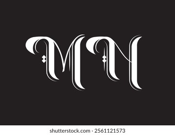 MN Logo Design Monogram Logo