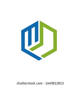 MN logo design vector sign template