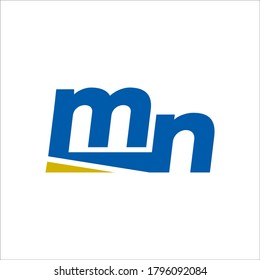 MN logo design vector sign
