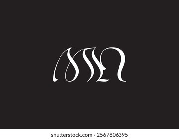 MN logo desing and monogram logo
