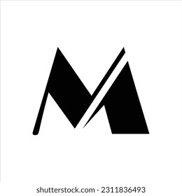Mn logo, Initial modern, Symbols icon, eps.10