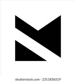 Mn logo, Initial modern, Symbols icon, eps.10