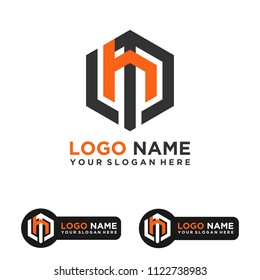 MN logo letter initial, Abstract polygonal Background Logo,
