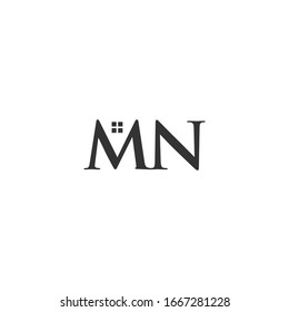 MN logo with a window form element which means a real estate company