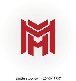 Mn mA Letter Logo Design polygon Monogram Icon Template Vector