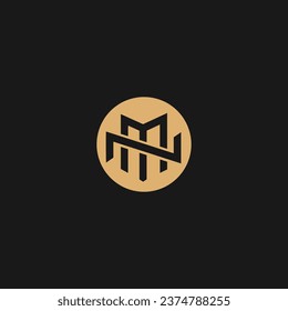 MN Monogram letters, MN Luxury simple, minimal and elegant MN logo design,
