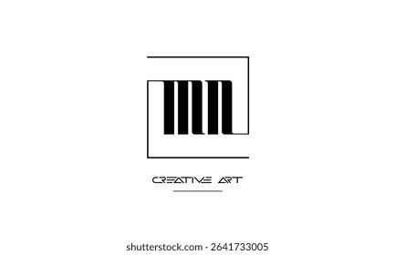 MN, NM, M, N abstract letters logo monogram
