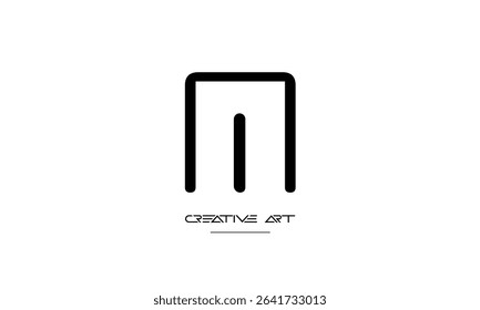MN, NM, M, N abstract letters logo monogram