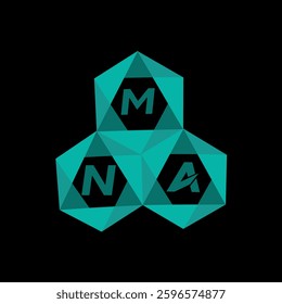 MNA creative minimalist letter logo. MNA unique vector initials alphabet letter logo design
