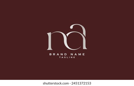 MNA, MAN, NMA, NAM, ANM, AMN, MA, AM, NA, AN, Abstraktes Logo-Design mit Monogrammbuchstaben