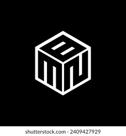 Diseño del logotipo de letras MNB con fondo blanco en ilustrador, logotipo vectorial estilo moderno de superposición de tipos de letra del alfabeto. diseños de caligrafía para logotipo, afiche, invitación, etc.	