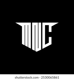 MNC letter logo design with white background in illustrator, vector logo modern alphabet font overlap style, calligraphy designs for logo, Poster, Invitation, etc.