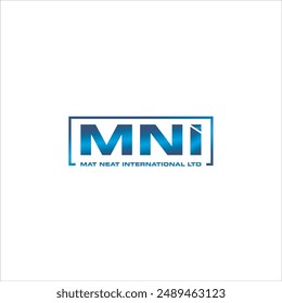 The MNI initials logo is in the form of a rectangular box with a gradient blue color and a white background