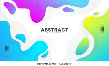 Fondo geométrico abstracto magnético. Diseño de fondo de color líquido. Adecuado para banner, afiche, volante, folleto o presentación