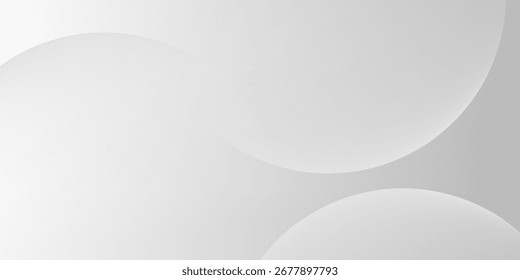Plano de fundo abstrato branco banner minimalista. elemento circular moderno