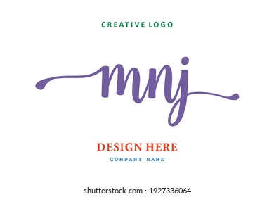 MNJ lettering logo is simple, easy to understand and authoritative