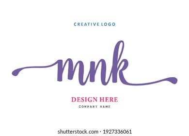 MNK lettering logo is simple, easy to understand and authoritative