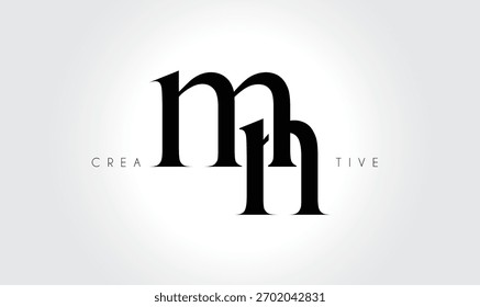 MNmn Elegant Serif Monogram Logo – Luxury Lowercase Typographic Lettermark for Modern Branding
