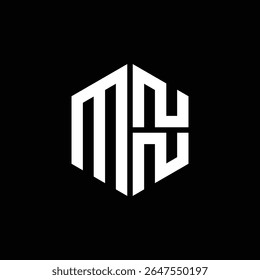 
MNN logo MNN icono MNN monograma MNN letra minimalista Círculo plano Diseño de logotipo abstracto moderno único.