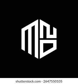Logotipo de MNO Icono de MNO Monograma de MNO Carta minimalista Círculo plano Diseño de logotipo abstracto moderno único.