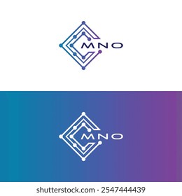 MNO tech initial logo design icon for technology, Digital, Tech business, MNO tech logo, MNO technology logo
