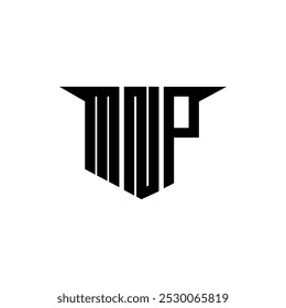 MNP letter logo design with white background in illustrator, vector logo modern alphabet font overlap style, calligraphy designs for logo, Poster, Invitation, etc.