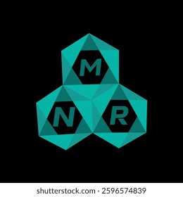 MNR creative minimalist letter logo. MNR unique vector initials alphabet letter logo design
