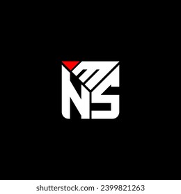MNS letter logo vector design, MNS simple and modern logo. MNS luxurious alphabet design  