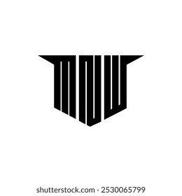 MNW letter logo design with white background in illustrator, vector logo modern alphabet font overlap style, calligraphy designs for logo, Poster, Invitation, etc.