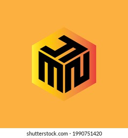 MNY letter logo design with background in illustrator, vector logo modern alphabet font overlap style. calligraphy designs for logo, Poster, Invitation, etc.