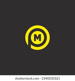 MO creative and modern vector logo design