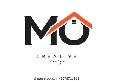 MO Creative Real Estate Architecture Monogram and Home Logo