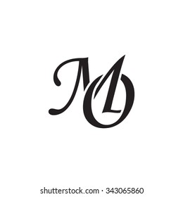 MO initial monogram logo