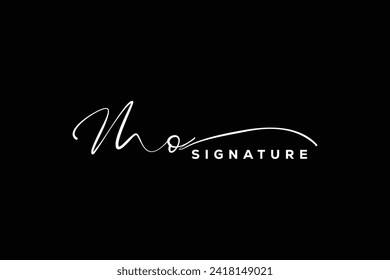 MO initials Handwriting signature logo. MO Hand drawn Calligraphy lettering Vector. MO letter real estate, beauty, photography letter logo design.