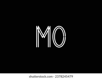 MO Letter Logo Design And Monogram Logo